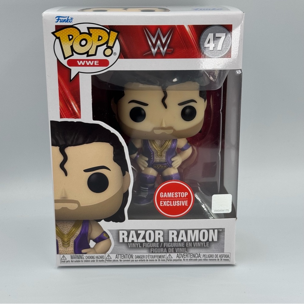 Funko Pop WWE Razor Ramon #47 GameStop Exclusive New